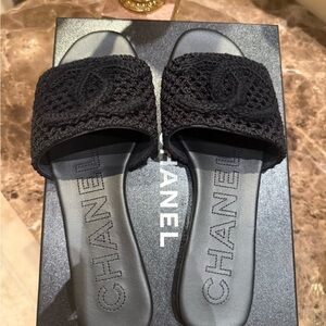 Brand New crochet Chanel Mule size 38.5, sold out everywhere